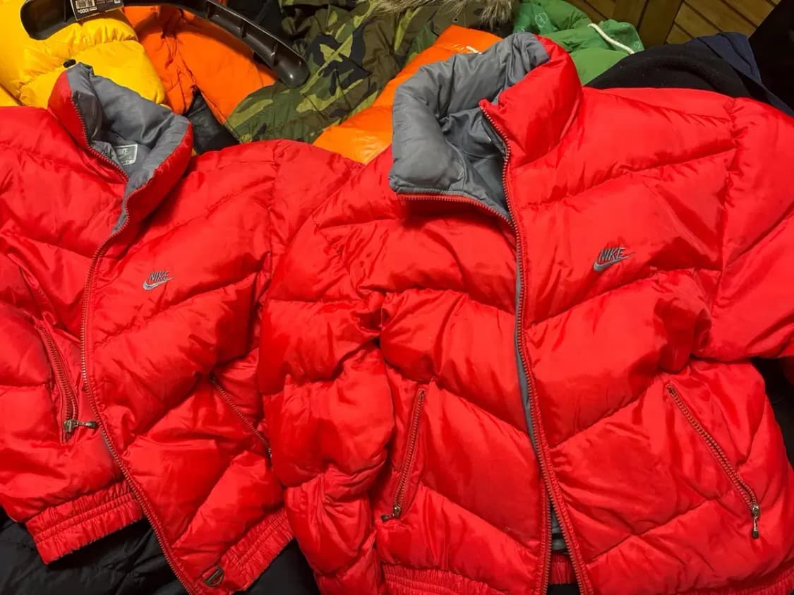 삼나스포츠 나이키 레드 빈티지 패딩 xl 상품이미지6