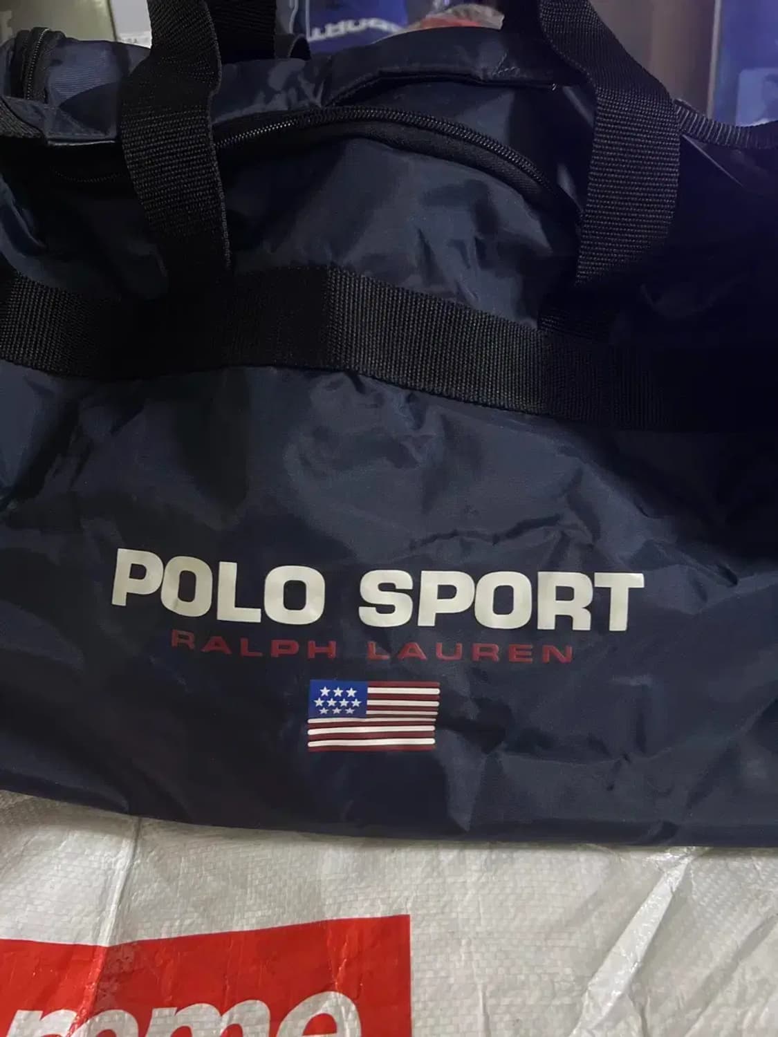 90s  폴로 스포츠 크로스 더블백 상품이미지6