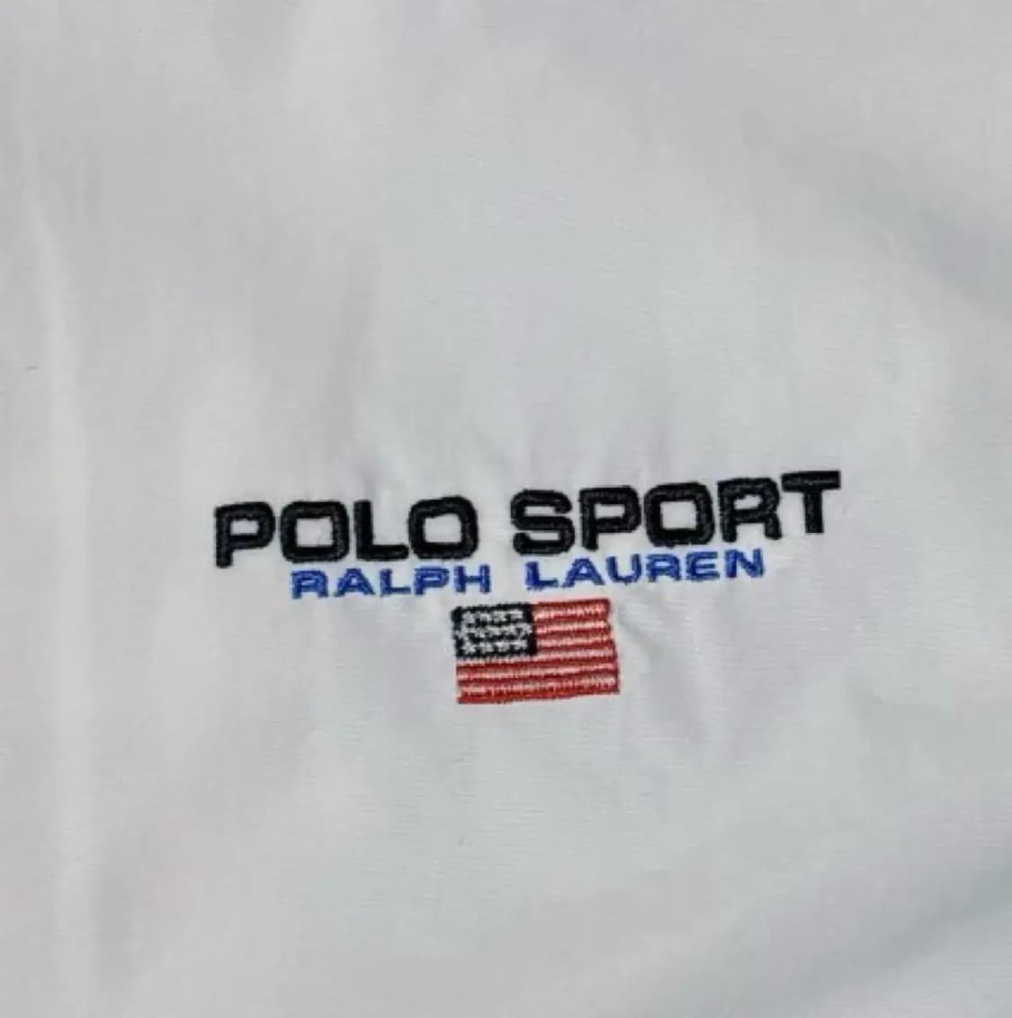 폴로 스포츠 바람막이 자켓 화이트 그린 블랙 M 상품이미지4