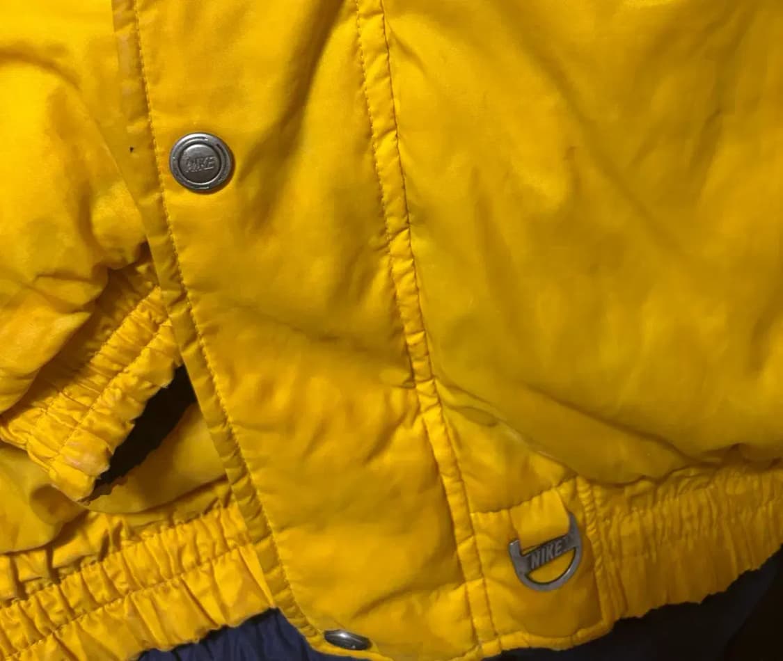 90년대 삼나 나이키 옐로우 리버시블 패딩 자켓 xl 상품이미지9