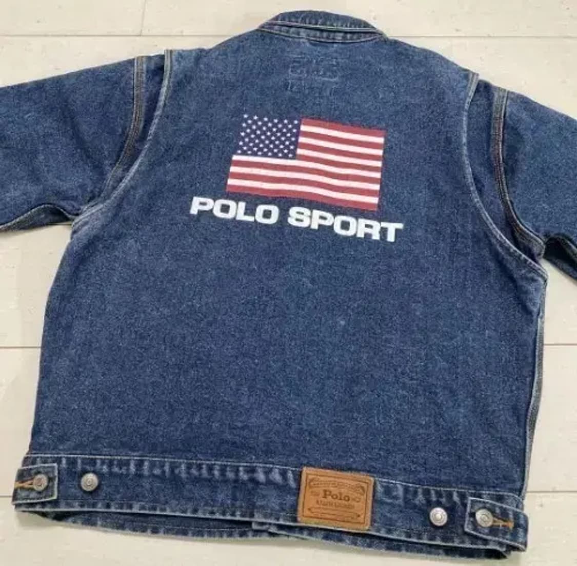폴로 스포츠 데님 자켓 성조기 L 상품이미지1