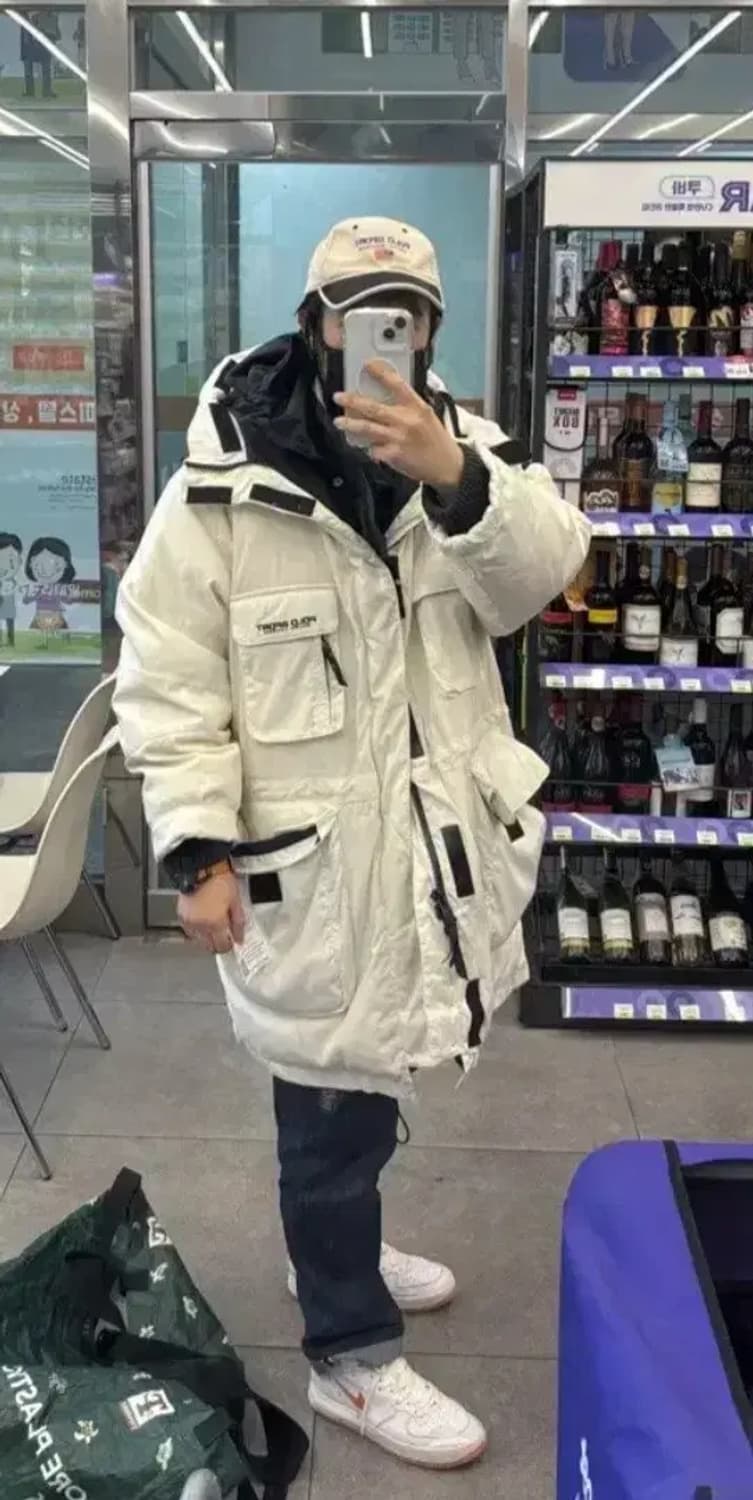 폴로 스포츠 화이트 덕다운 패딩 점퍼 xxl 상품이미지1