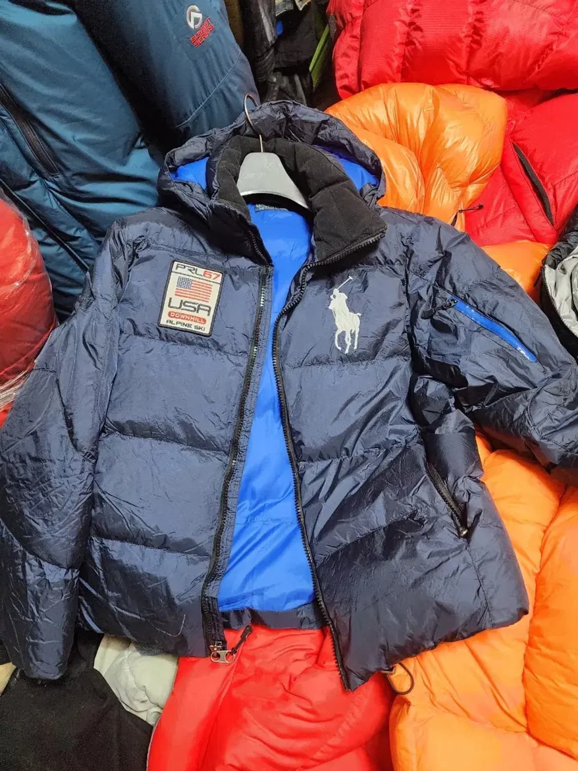 폴로 랄프로렌 USA 빅포니  다운 패딩 XL 상품이미지1