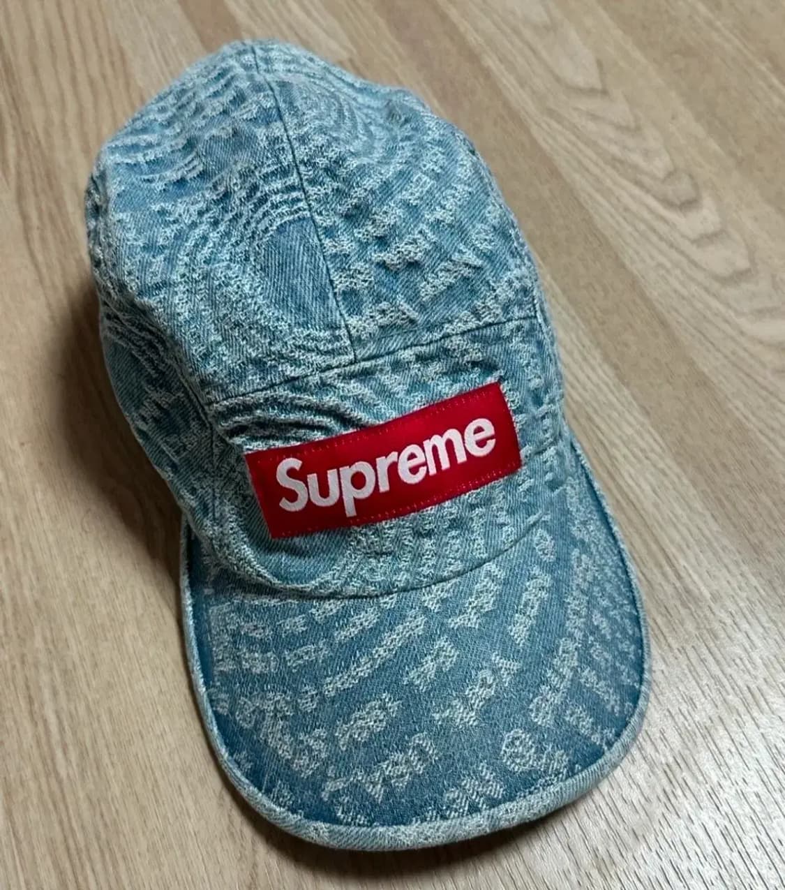 슈프림 데님 캠프캡 모자 상품이미지1