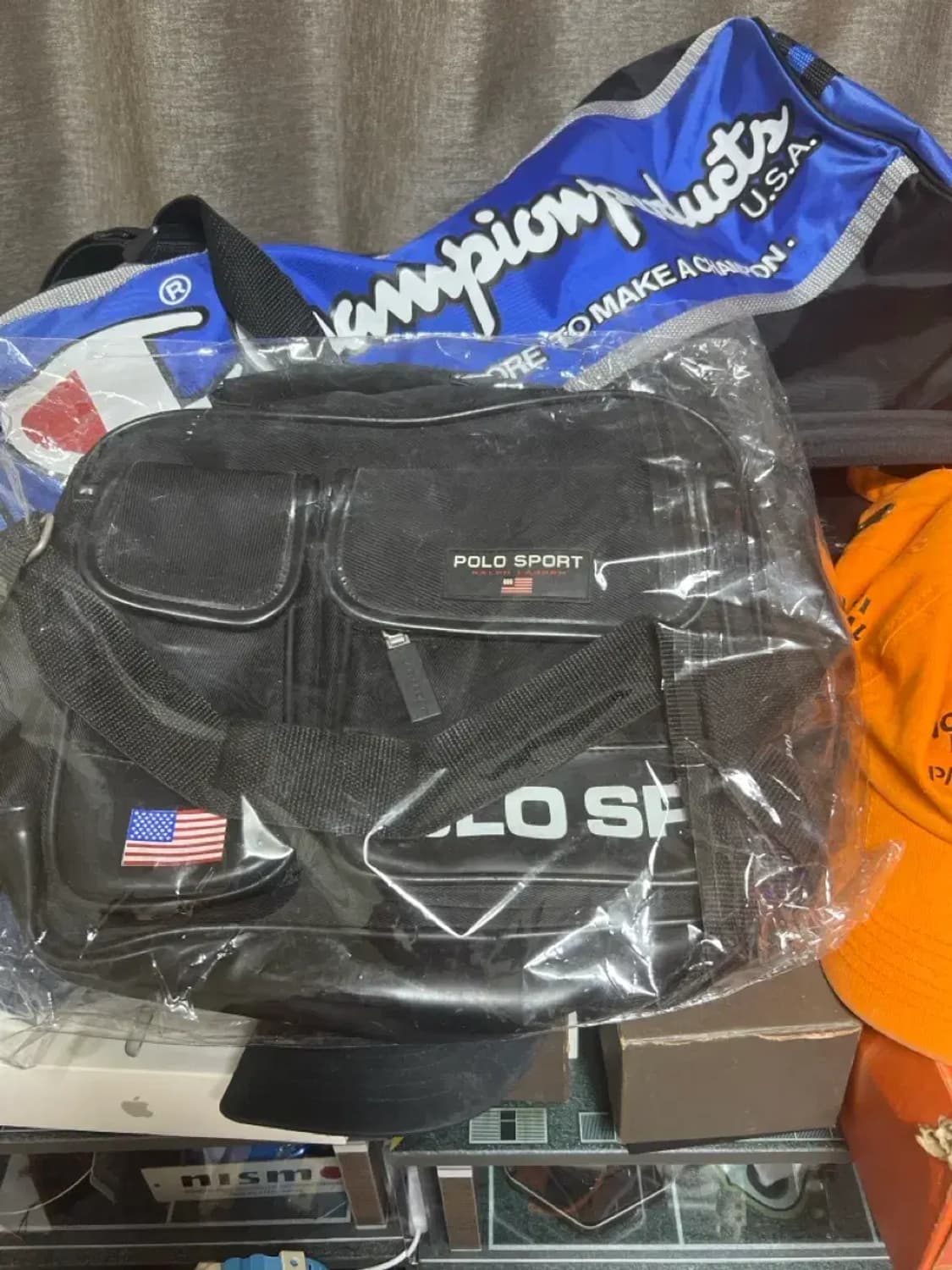 폴로 스포츠 블랙 메신저백 후기이벤트 상품 상품이미지1