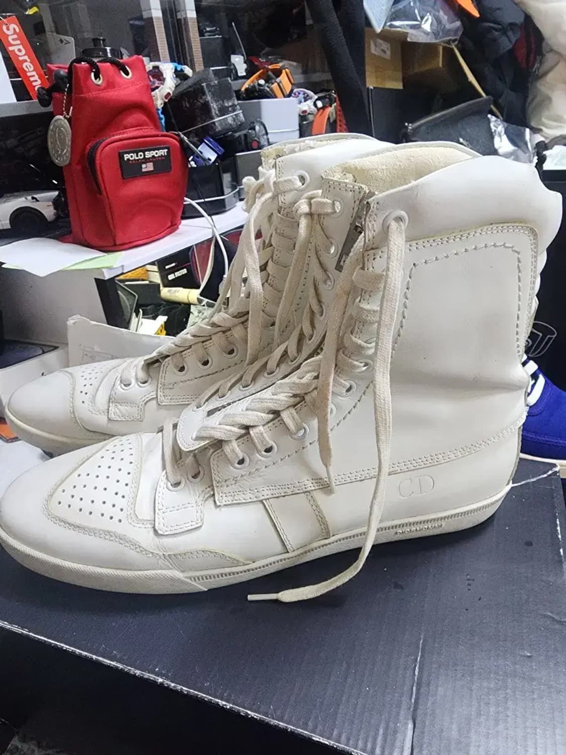 디올옴므 03 지퍼  하이탑 41,41.5 상품이미지4