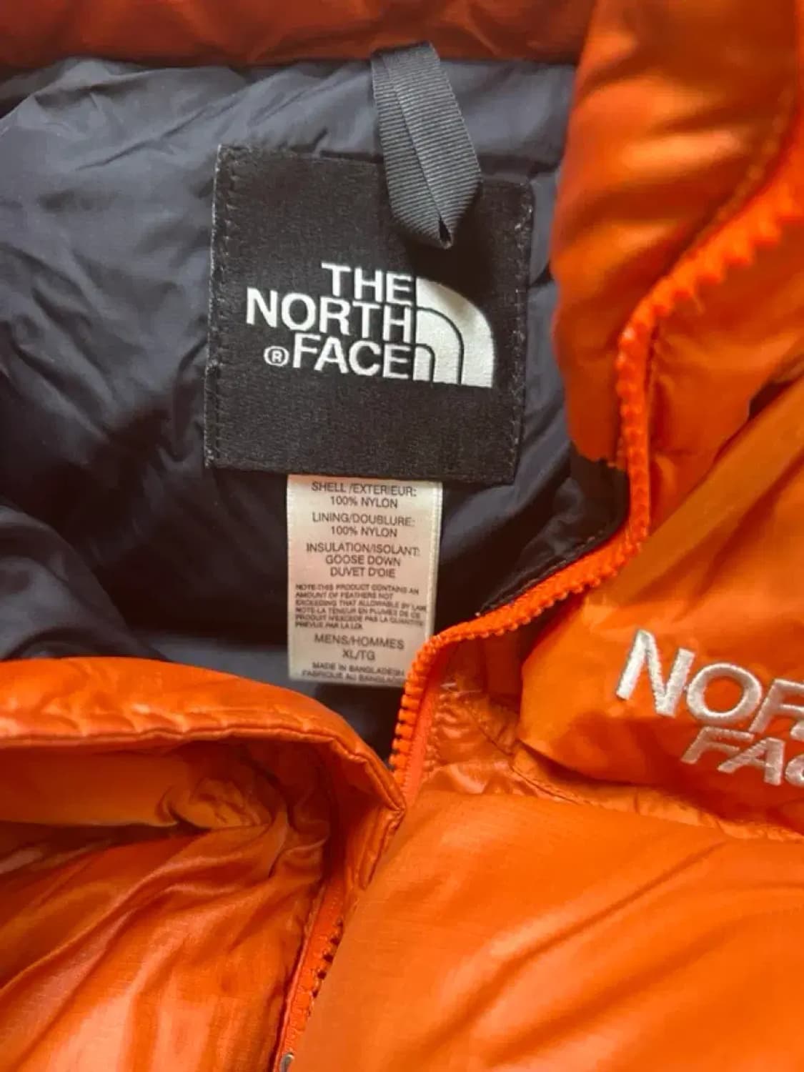 노스페이스 오렌지 눕시 패딩 xxl 상품이미지2