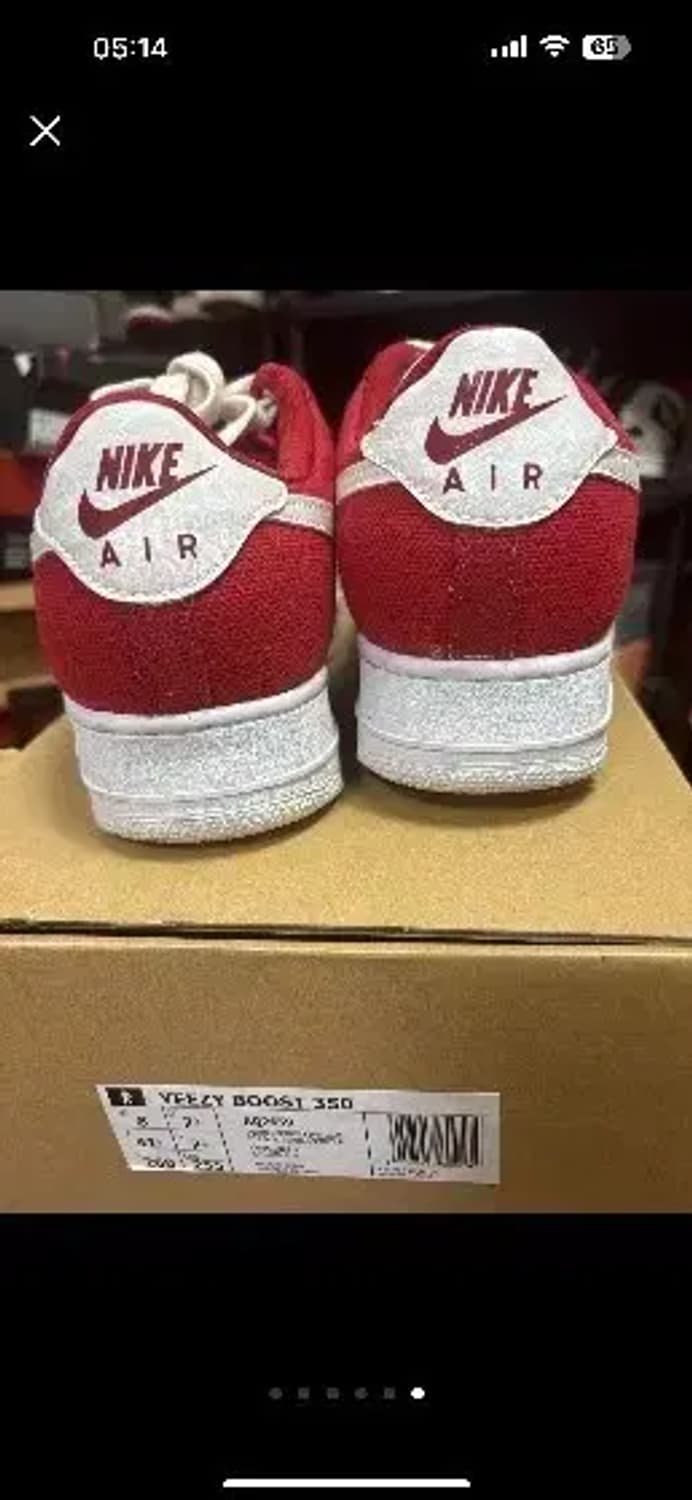 나이키 에어포스1 로우 레드 cvs 상품이미지4