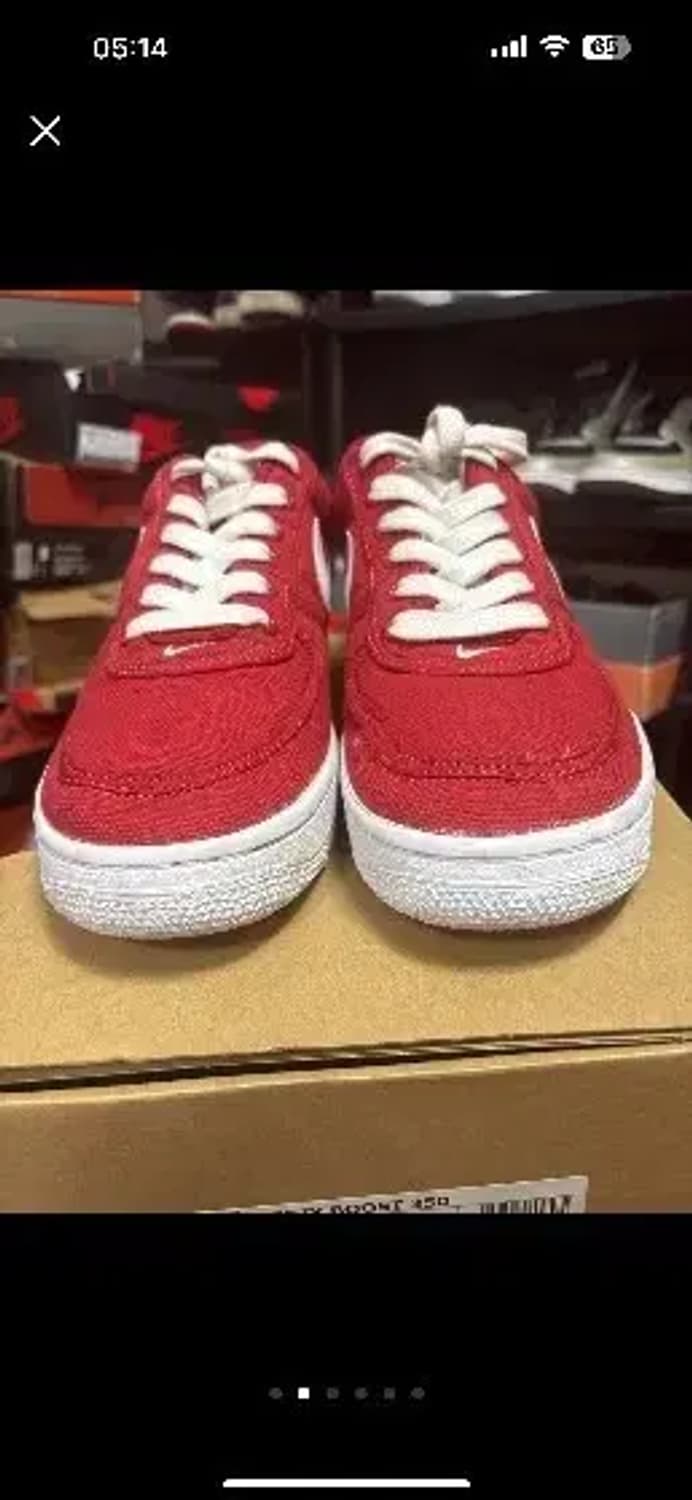 나이키 에어포스1 로우 레드 cvs 상품이미지5