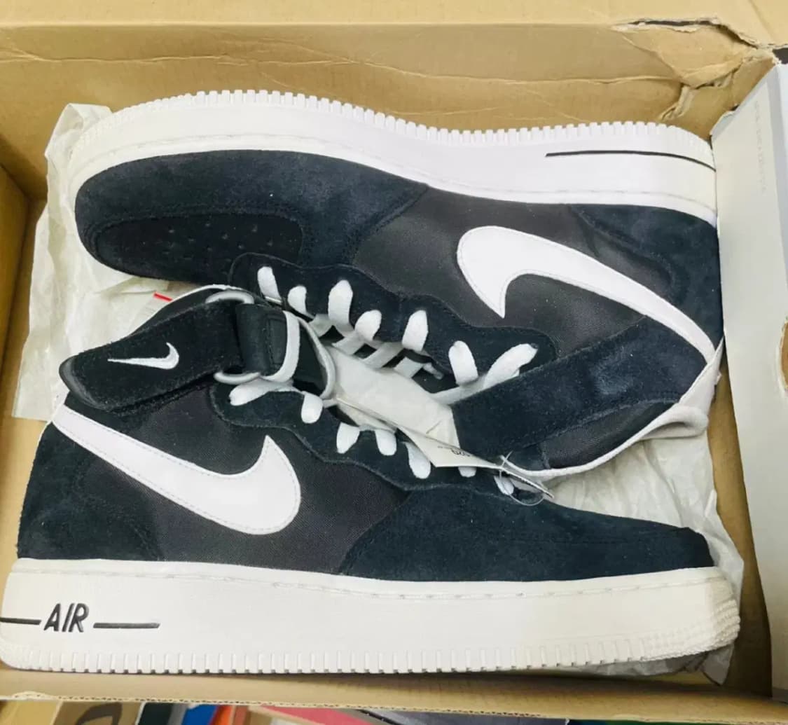 나이키 에어포스1 미드 블랙 상품이미지1