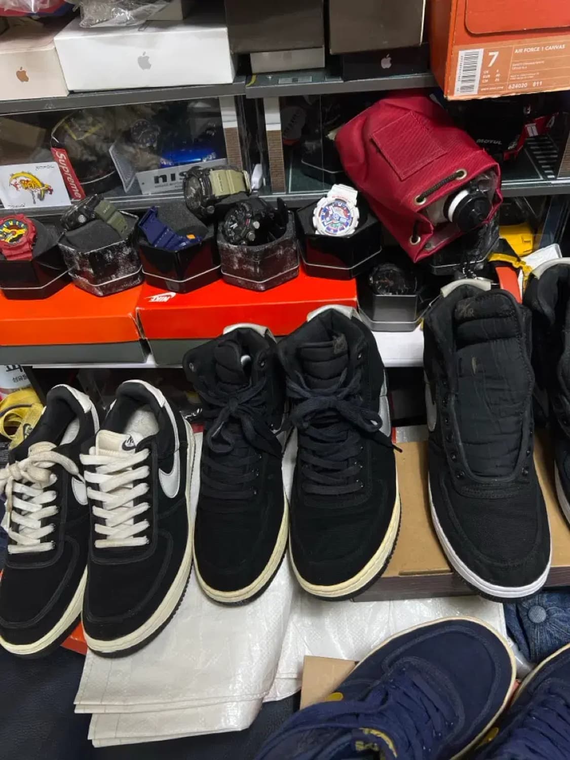 나이키  에어포스 1 cvs 검/은 하이 270 상품이미지8