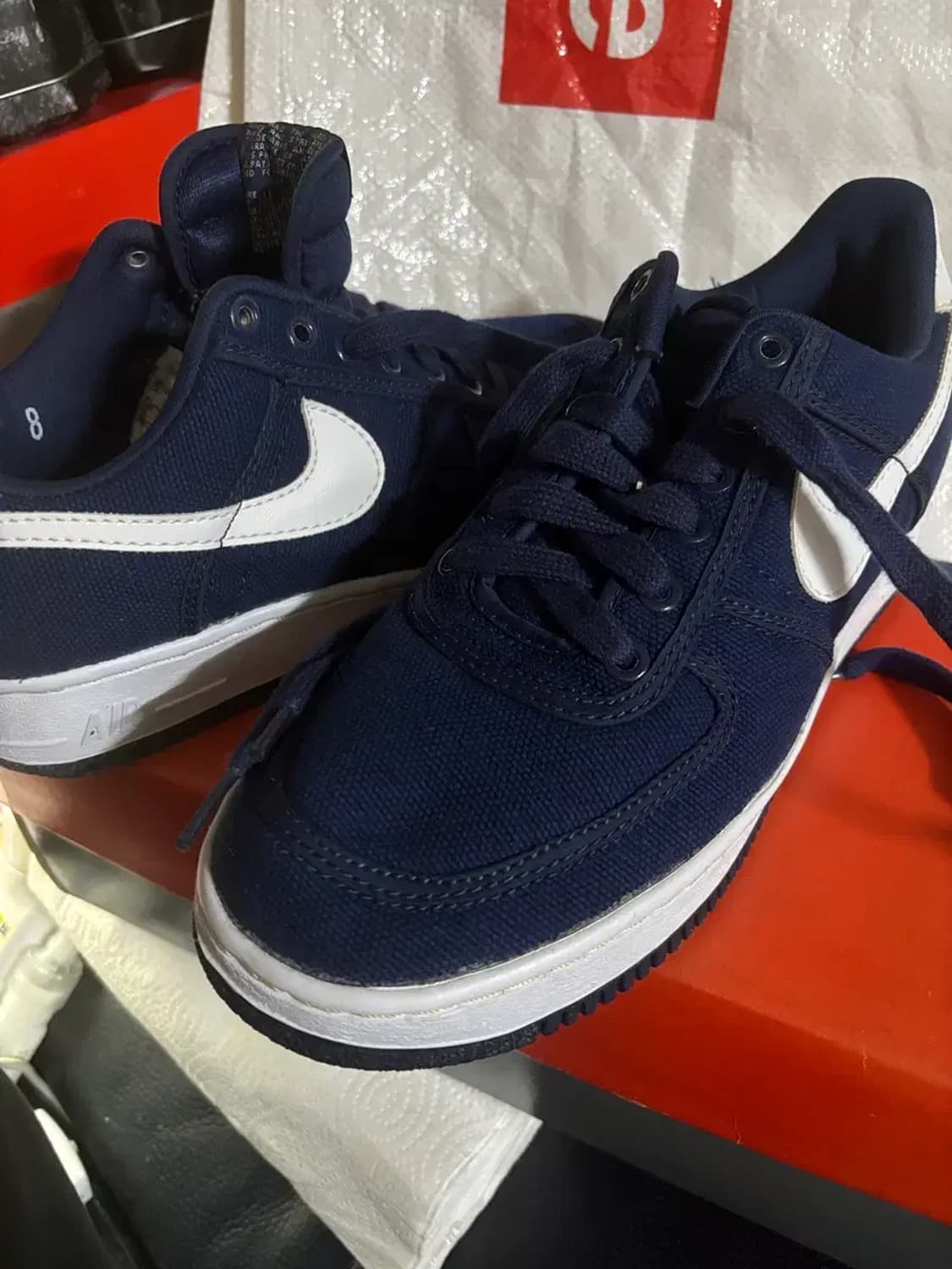 나이키 에어포스1 남/흰 260 신품 상품이미지6