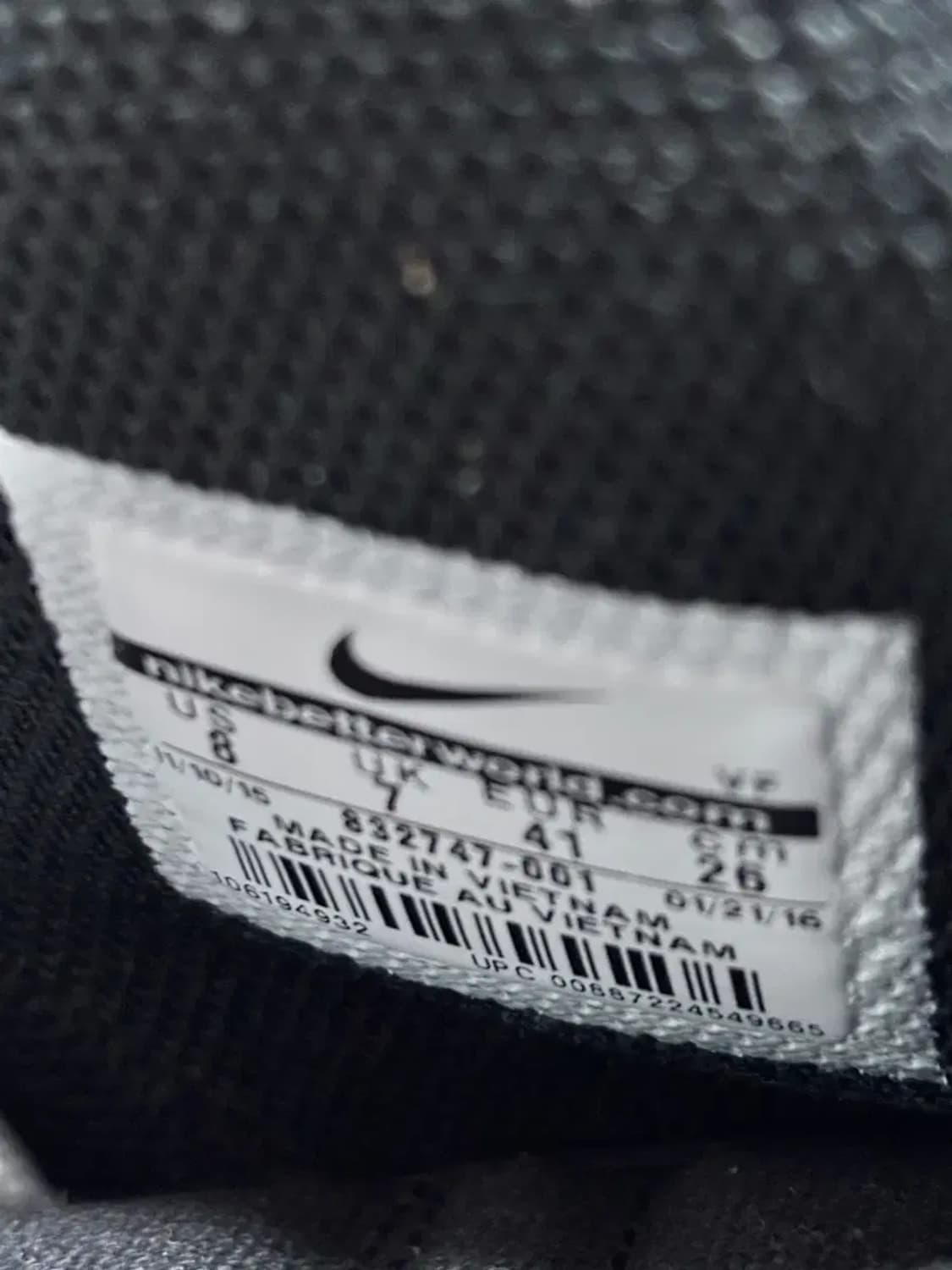 나이키 에어포스1 하이 레트로 2016 블랙/화이트 상품이미지10