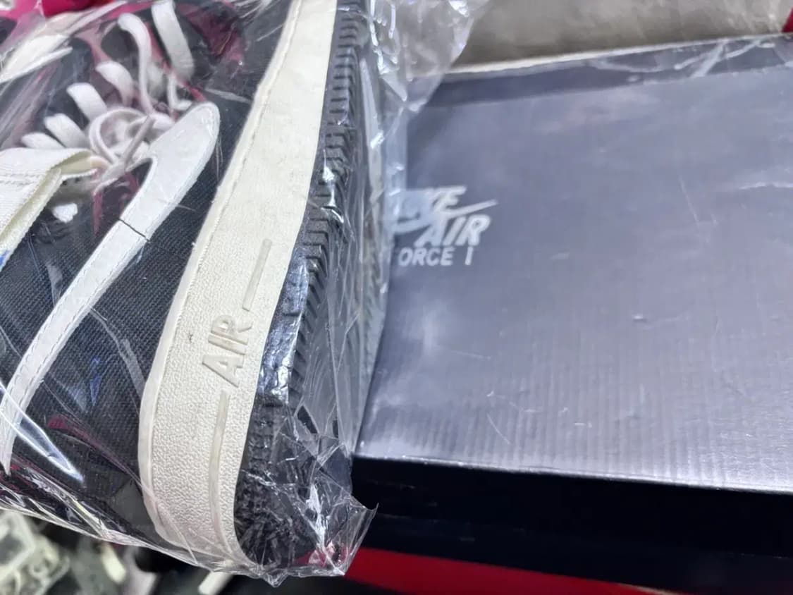 나이키 에어포스1 하이 레트로 2016 블랙/화이트 상품이미지7