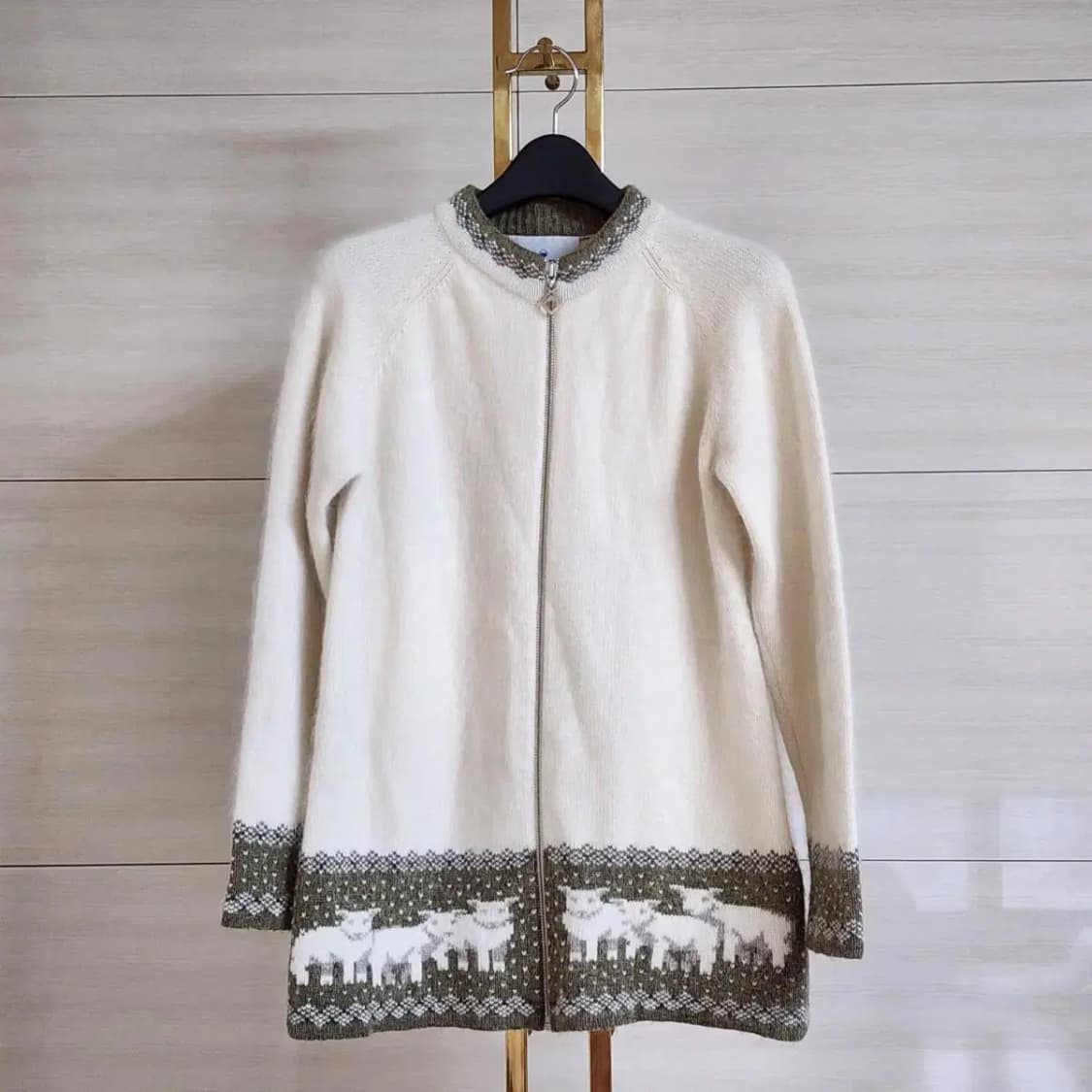 스노우피크 램스울 앙고라 혼방 가디건 상품이미지1