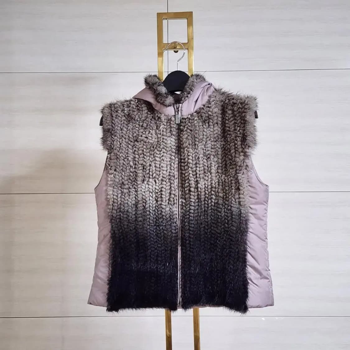 max&moi 밍크 트리밍 베스트 상품이미지1