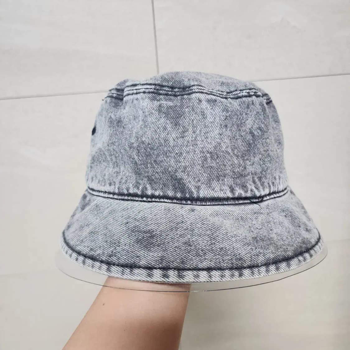 24 MATIN BLACK DENIM BUCKET HAT IN GREY 상품이미지2