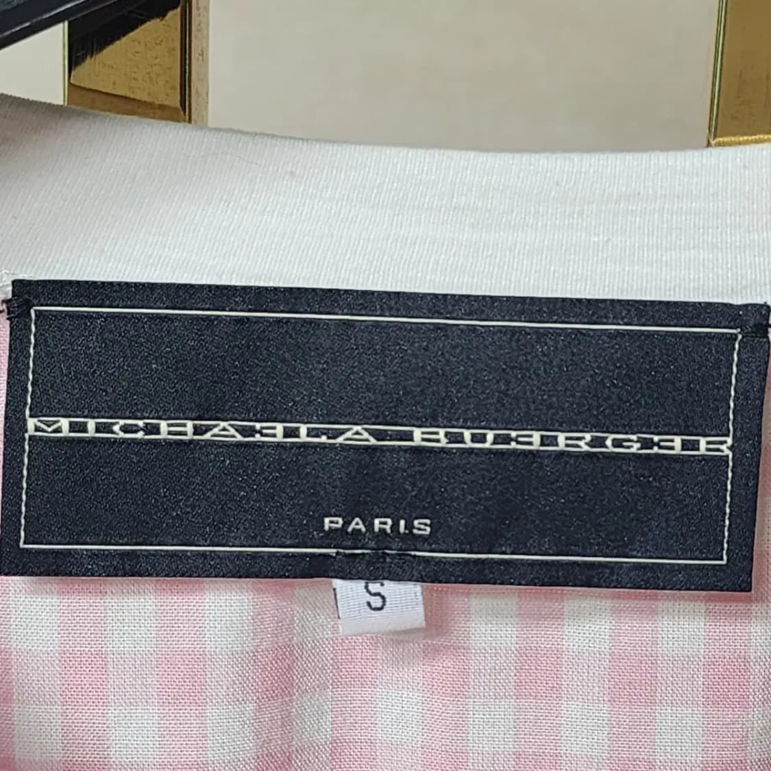 Michaela burger 깅엄 체크 블라우스 상품이미지2