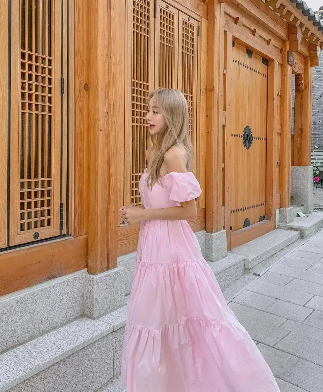 야엘 yael 오프숄더 롱 원피스 상품이미지2