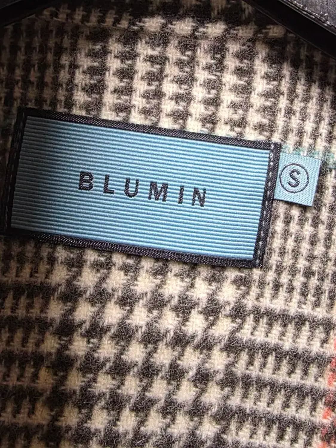 블루민 체크 코트 상품이미지2