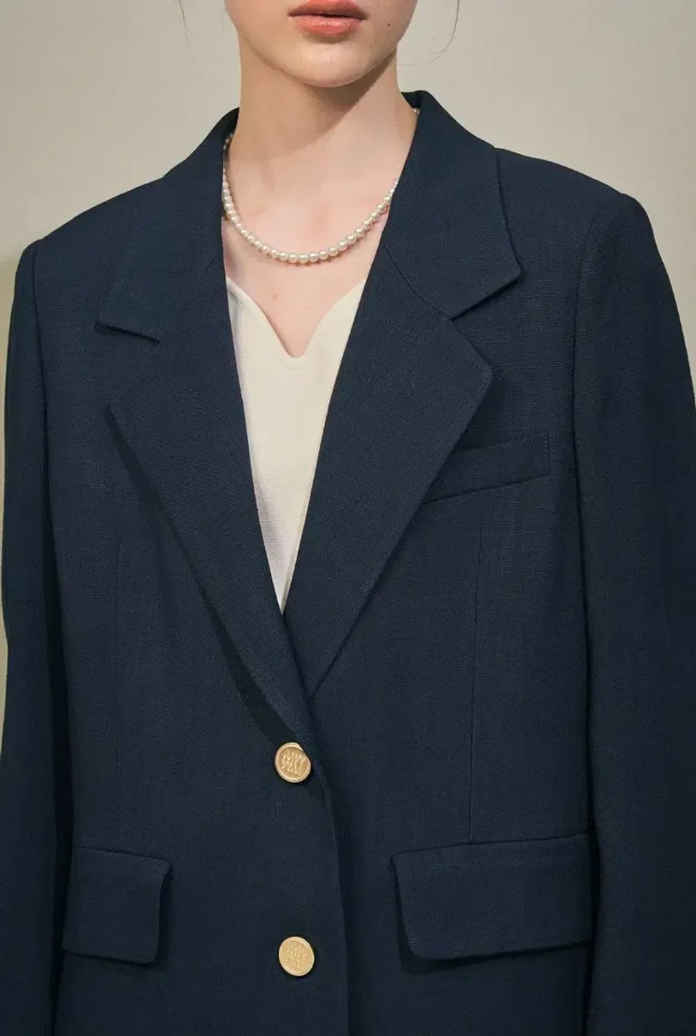 24 마인 오버사이즈 싱글 브레스티드 자켓 상품이미지6