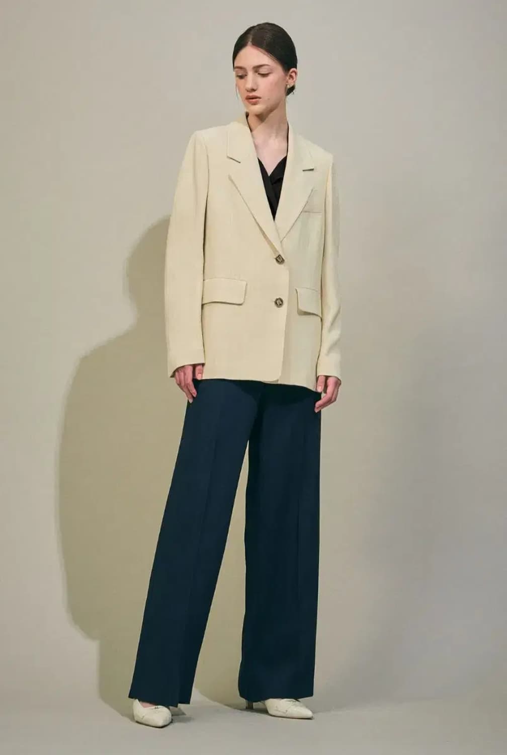 24 마인 오버사이즈 싱글 브레스티드 자켓 상품이미지5