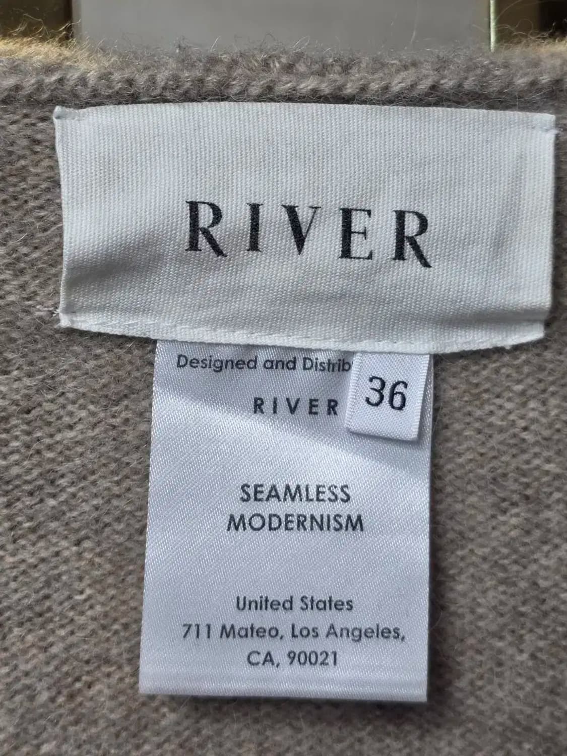 RIVER 카라넥 크롭 니트 상품이미지2