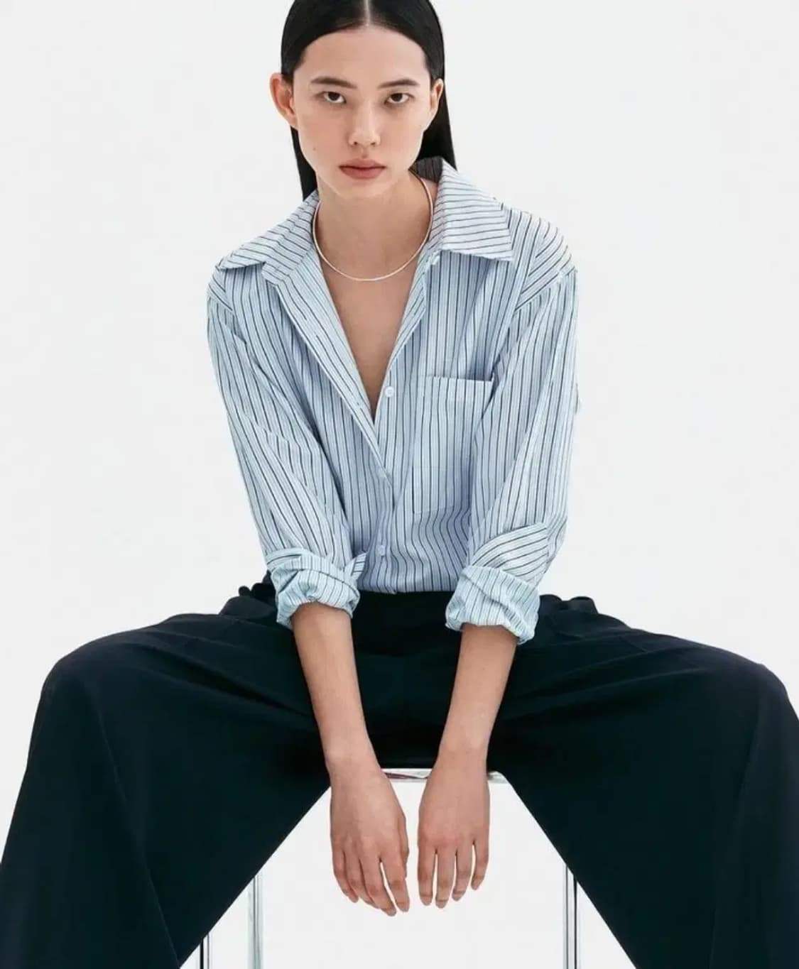 오르 스트라이프 셔츠 상품이미지1