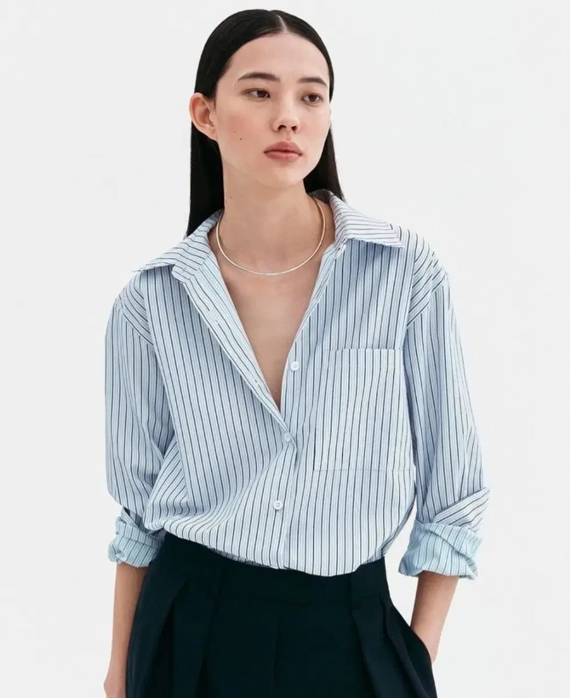 오르 스트라이프 셔츠 상품이미지2