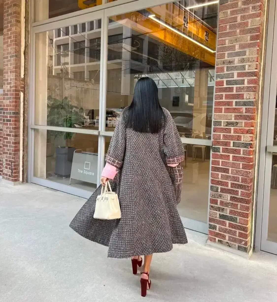 매니모어몽 트윙클 트위드 맥시 가디건 상품이미지3