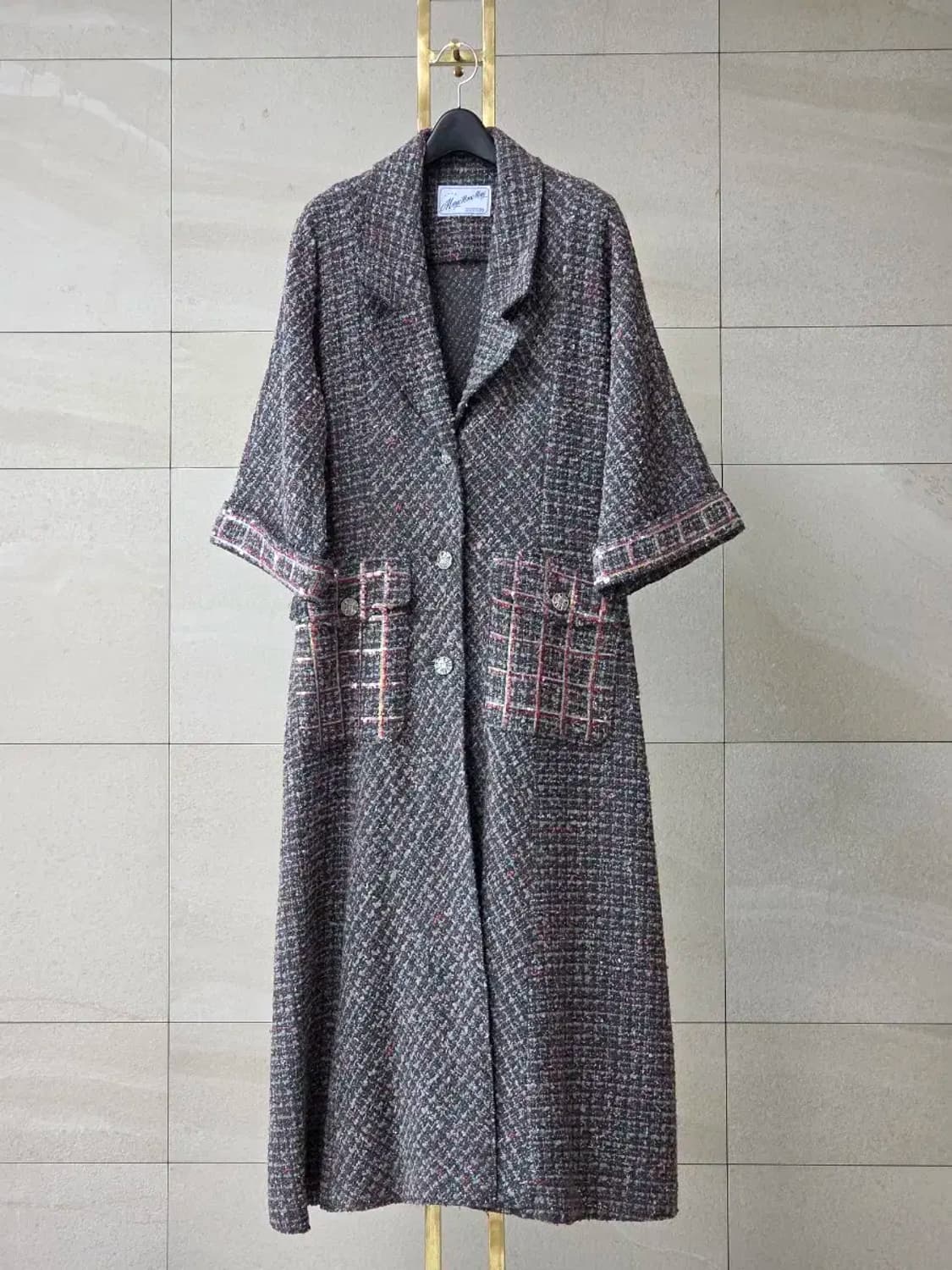 매니모어몽 트윙클 트위드 맥시 가디건 상품이미지4