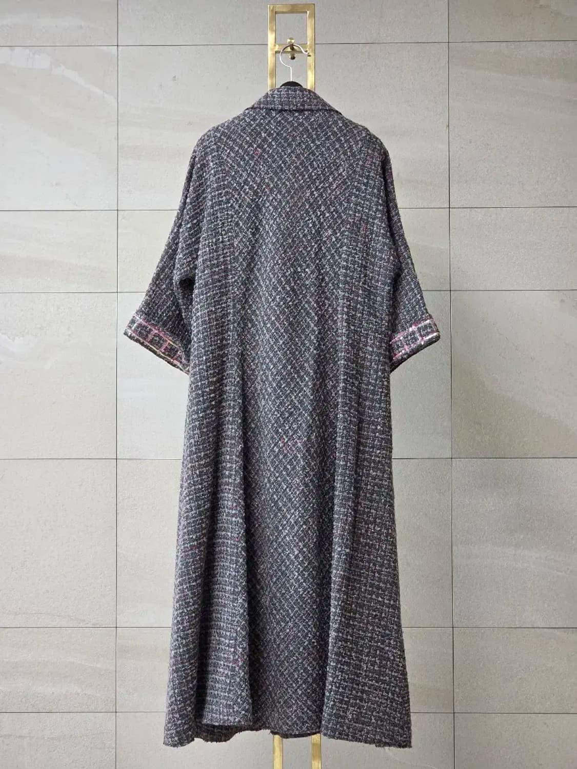 매니모어몽 트윙클 트위드 맥시 가디건 상품이미지6