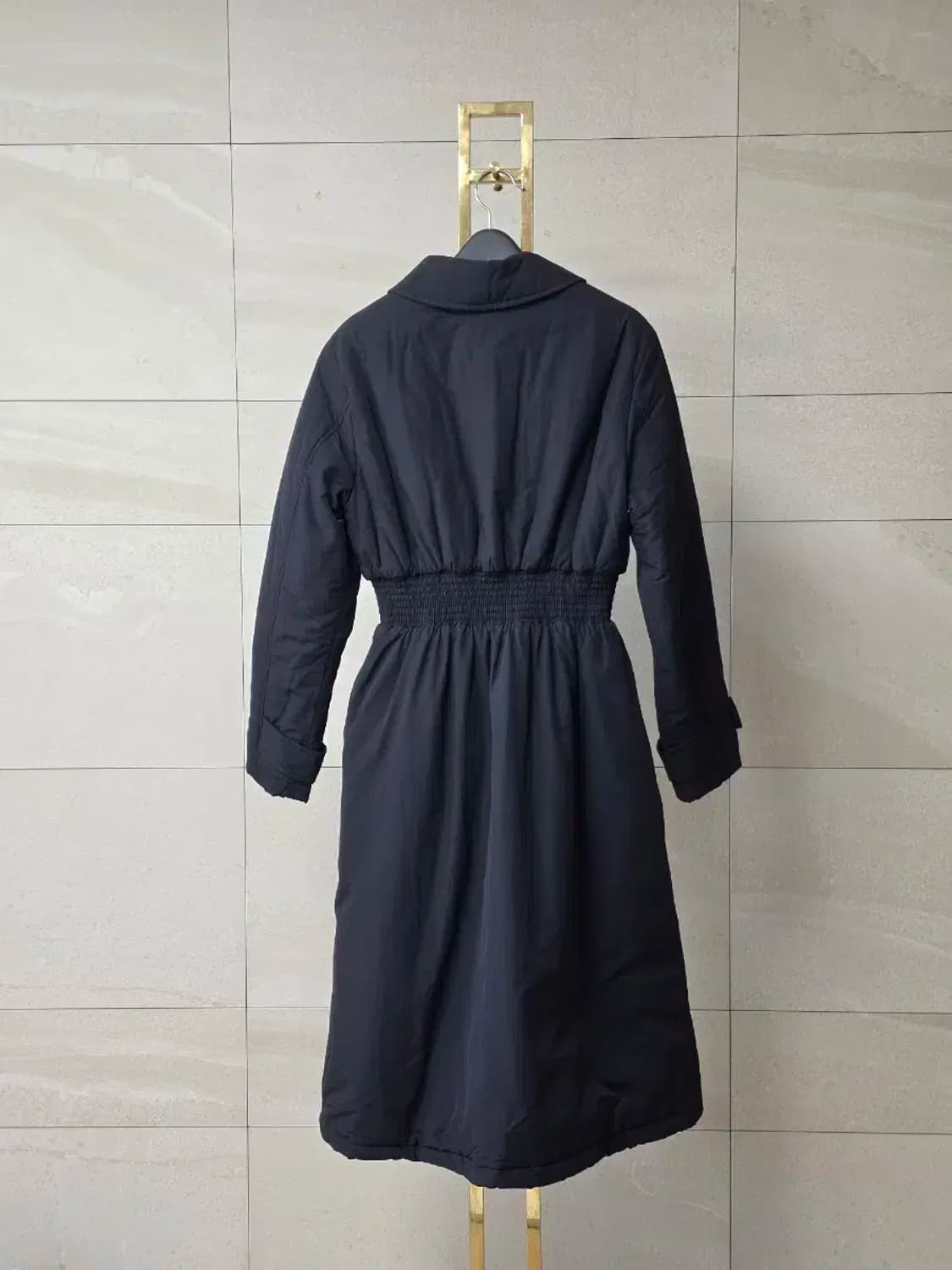 에트몽 Smock Padding Coat Black 상품이미지6