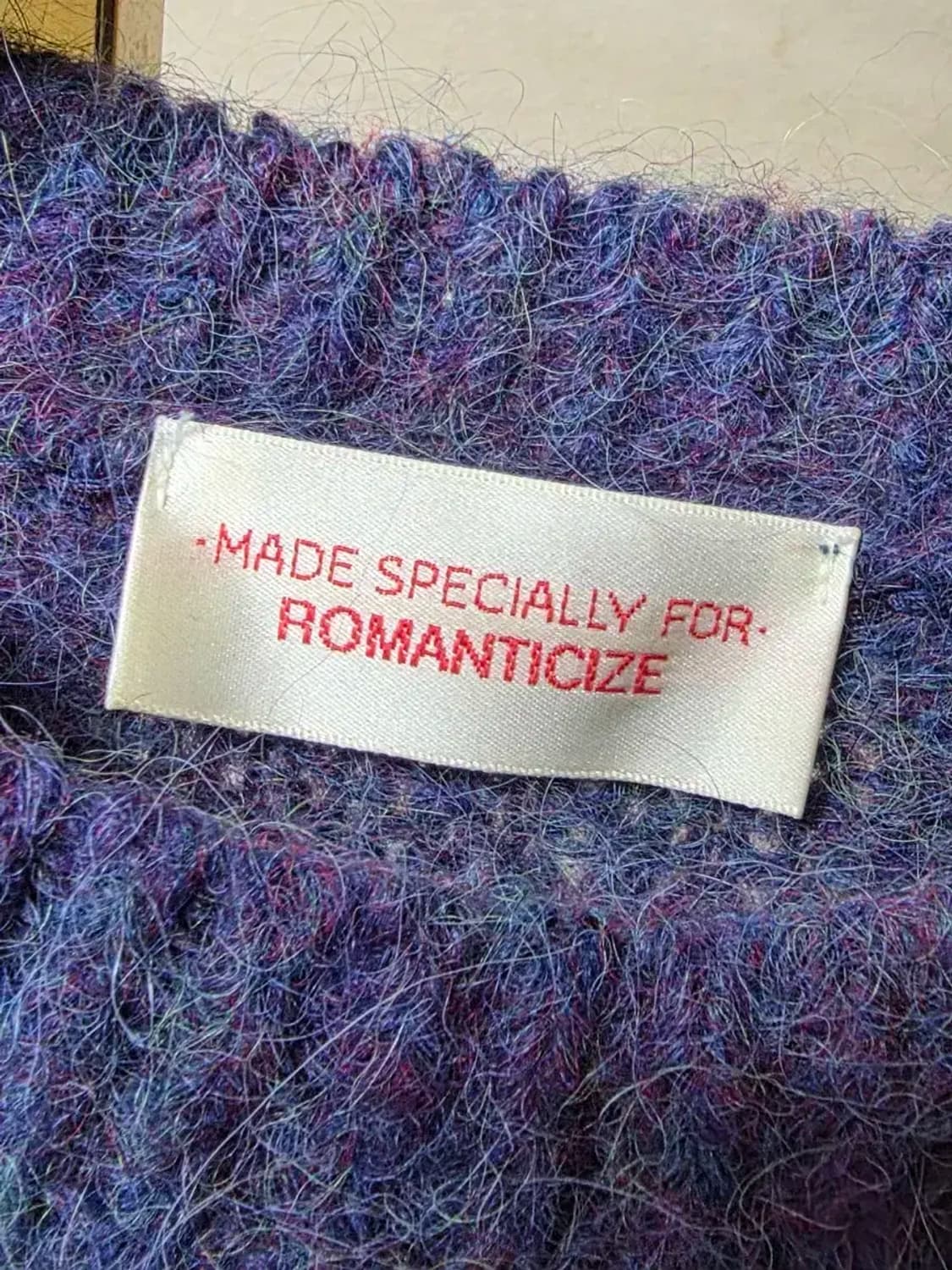 ROMANTICIZE 라마 울 혼방 헤어리 니트 상품이미지2