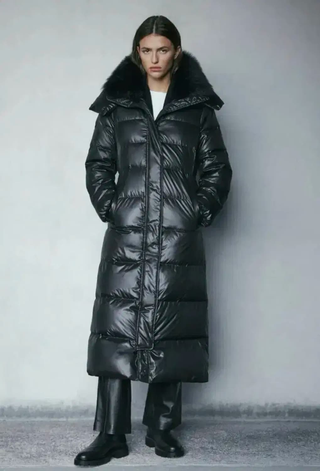 MASSIMO DUTTI 마시모두띠 덕다운 롱 패딩 상품이미지1