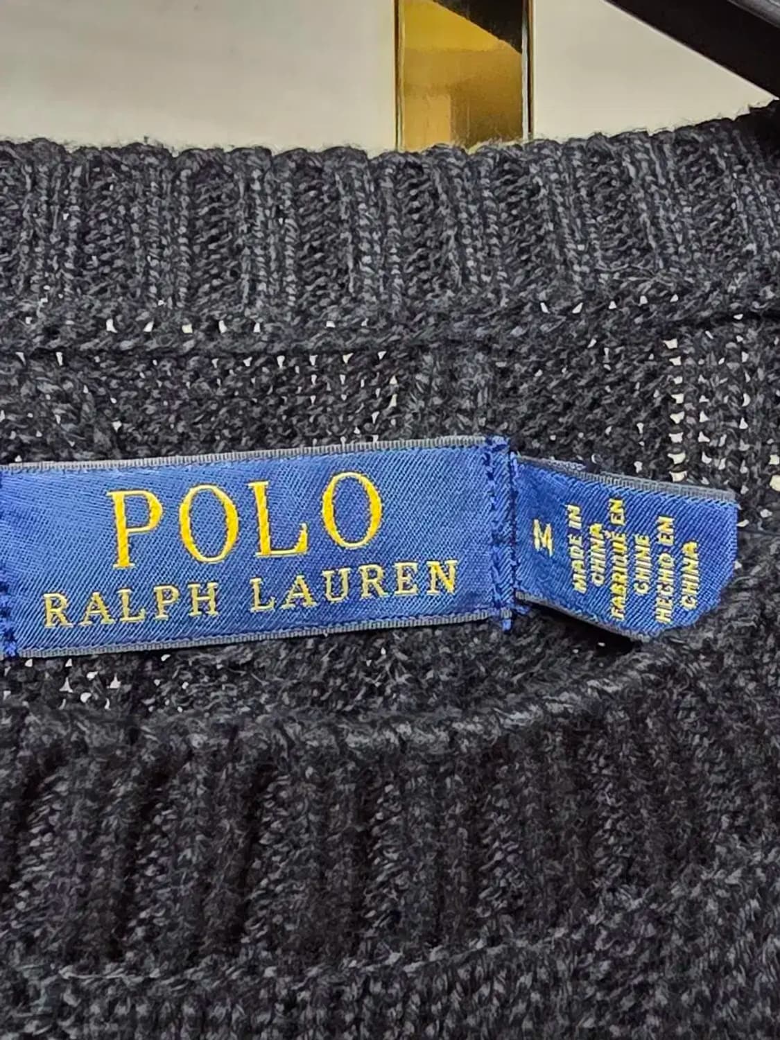 새제품 폴로 랄프로렌 블랙 케이블 니트 상품이미지4