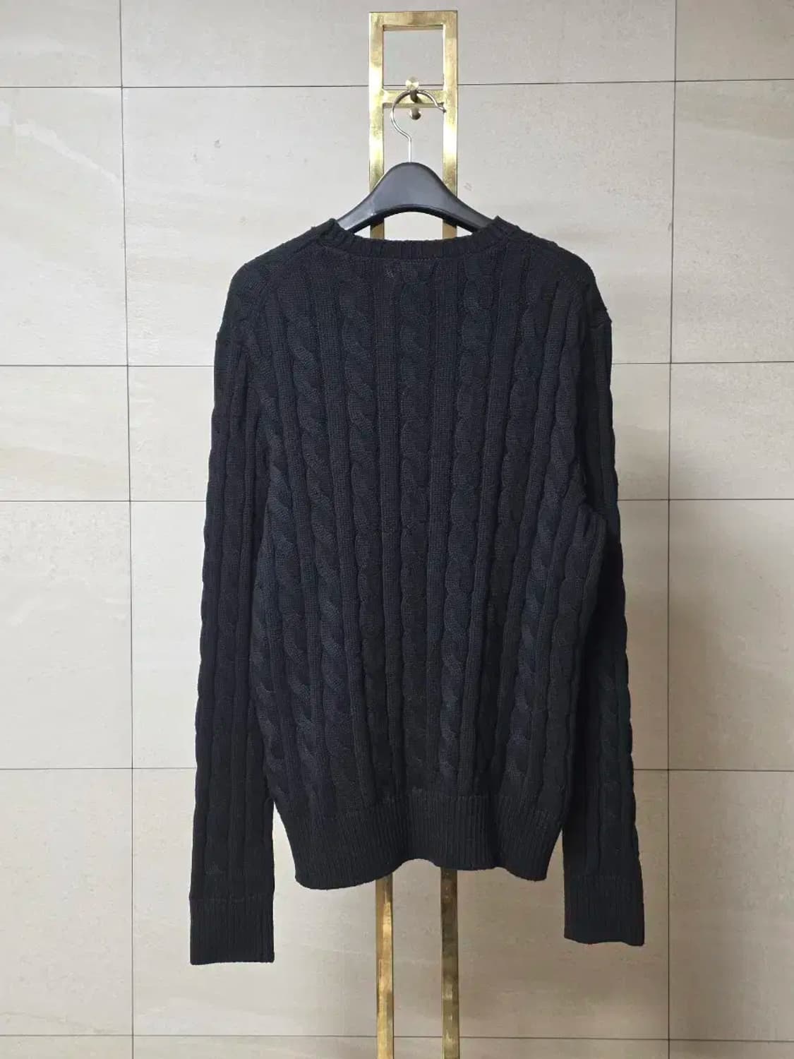 새제품 폴로 랄프로렌 블랙 케이블 니트 상품이미지7