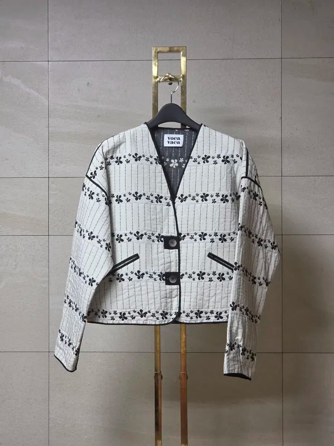 vocavaca 꽃무늬 퀼팅 자켓 상품이미지1