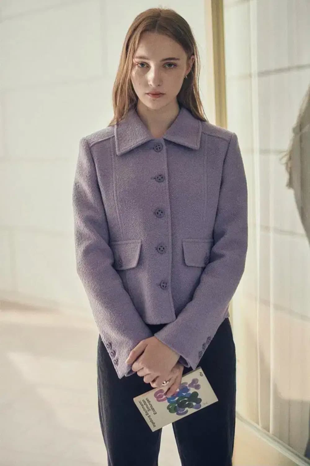 루에브르 미니 부클 울 자켓 상품이미지1