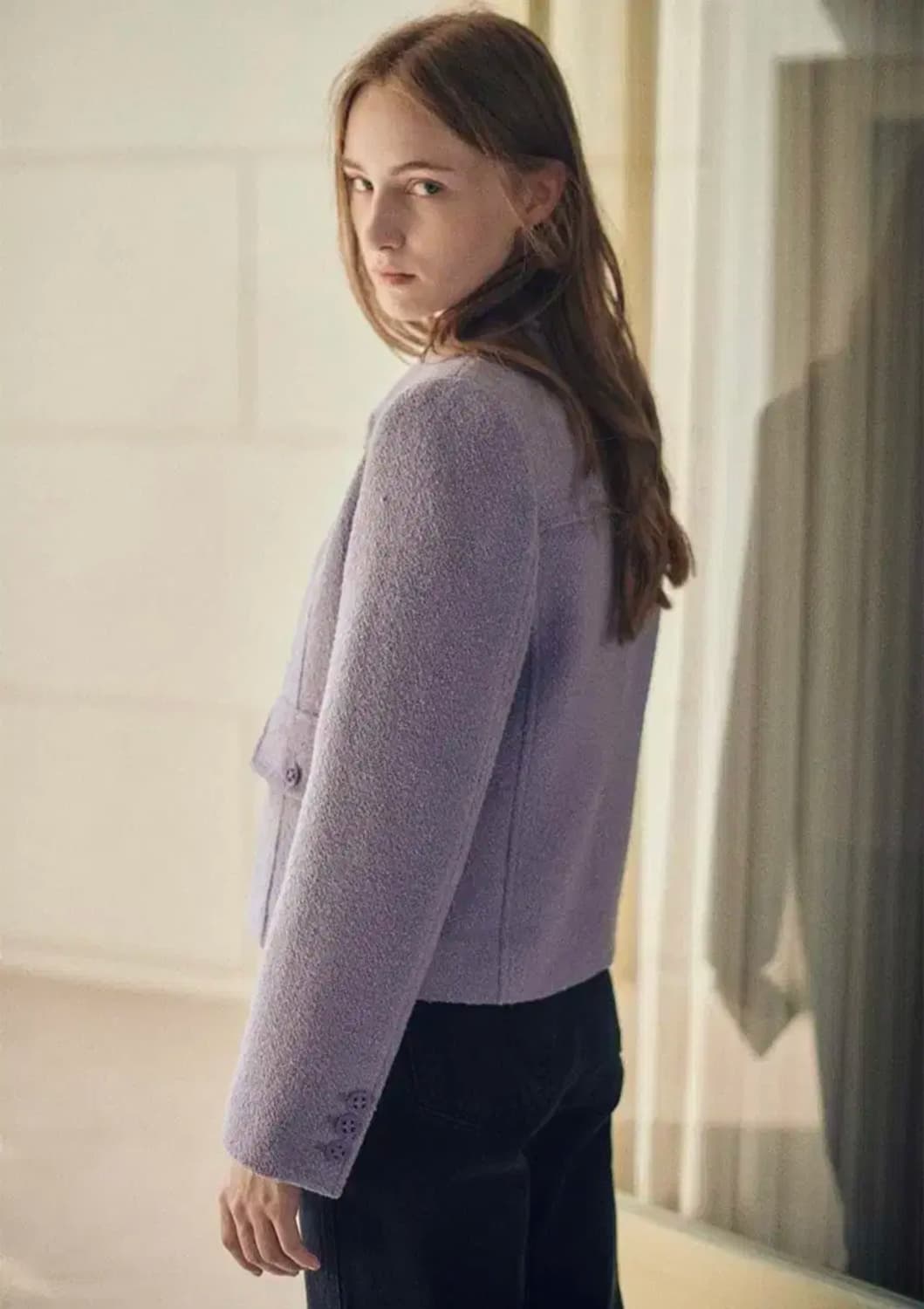 루에브르 미니 부클 울 자켓 상품이미지2