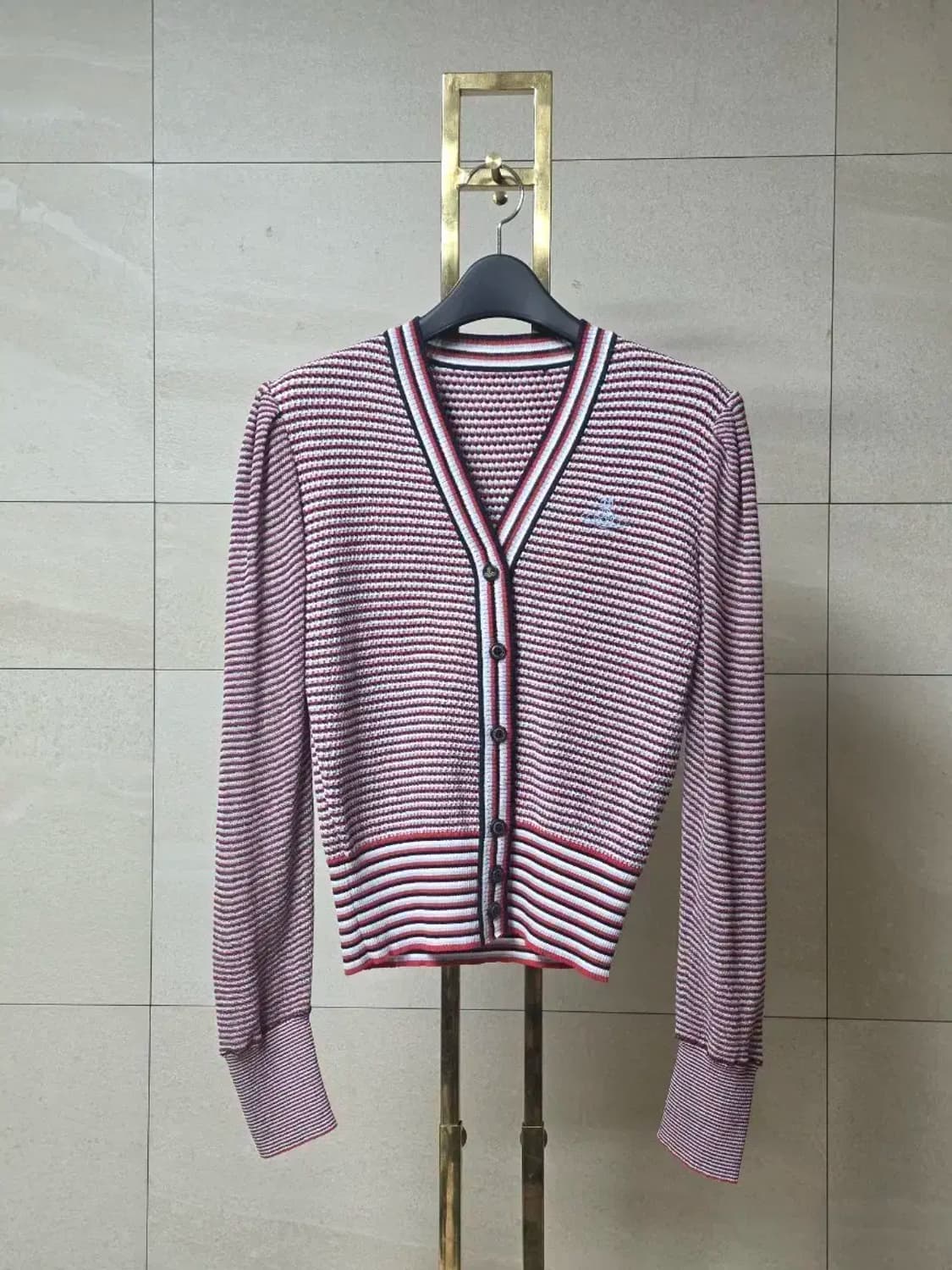 비비안웨스트우드 앵글로매니아 스트라이프 가디건 상품이미지1