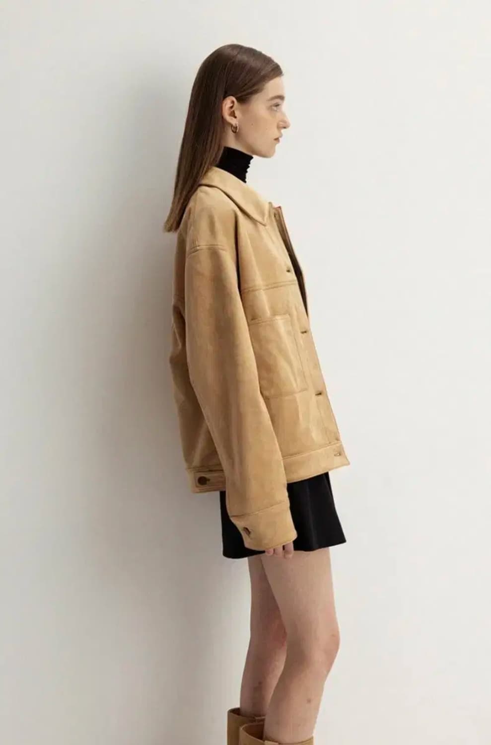 Le 르 faux suede trucker jacket 상품이미지2