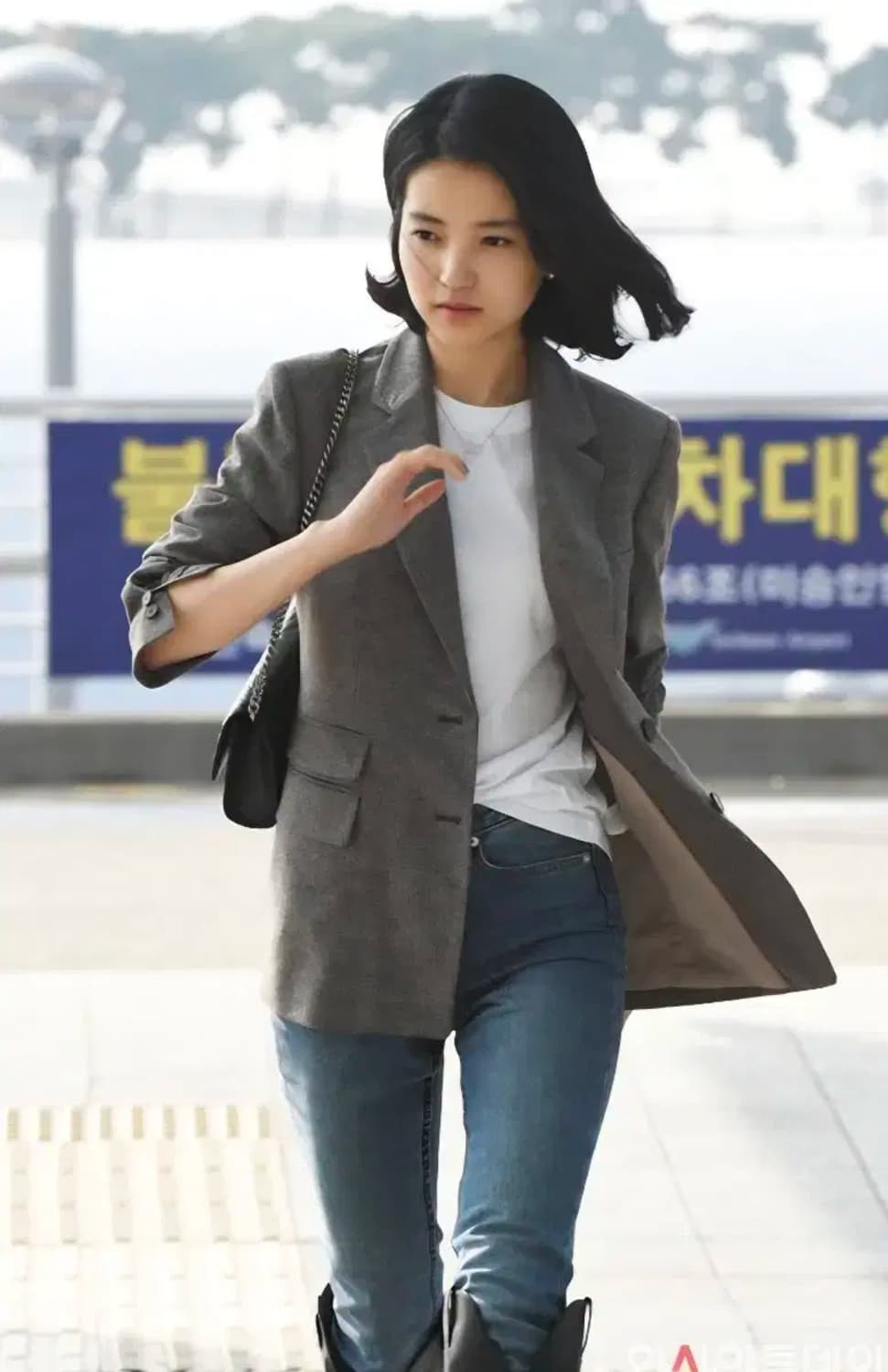 김태리 윤승아 착용 프론트로우 울 캐시미어 혼방 자켓 상품이미지2