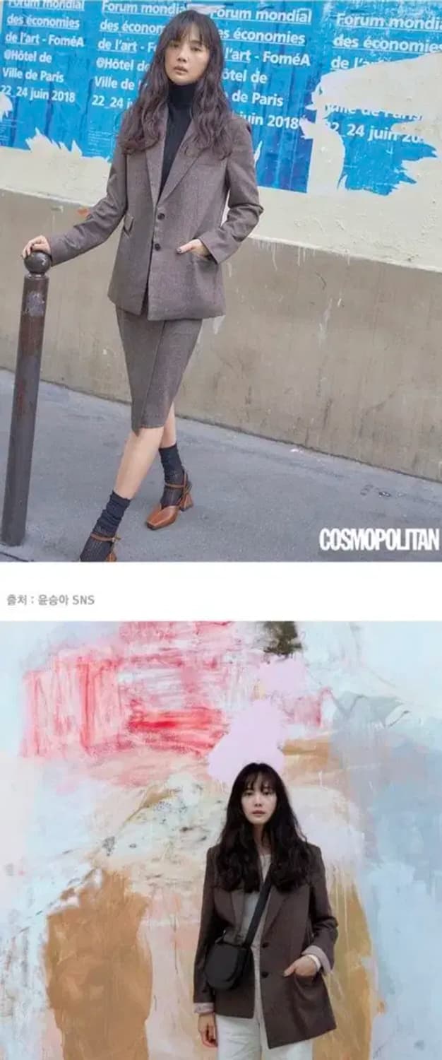 김태리 윤승아 착용 프론트로우 울 캐시미어 혼방 자켓 상품이미지3