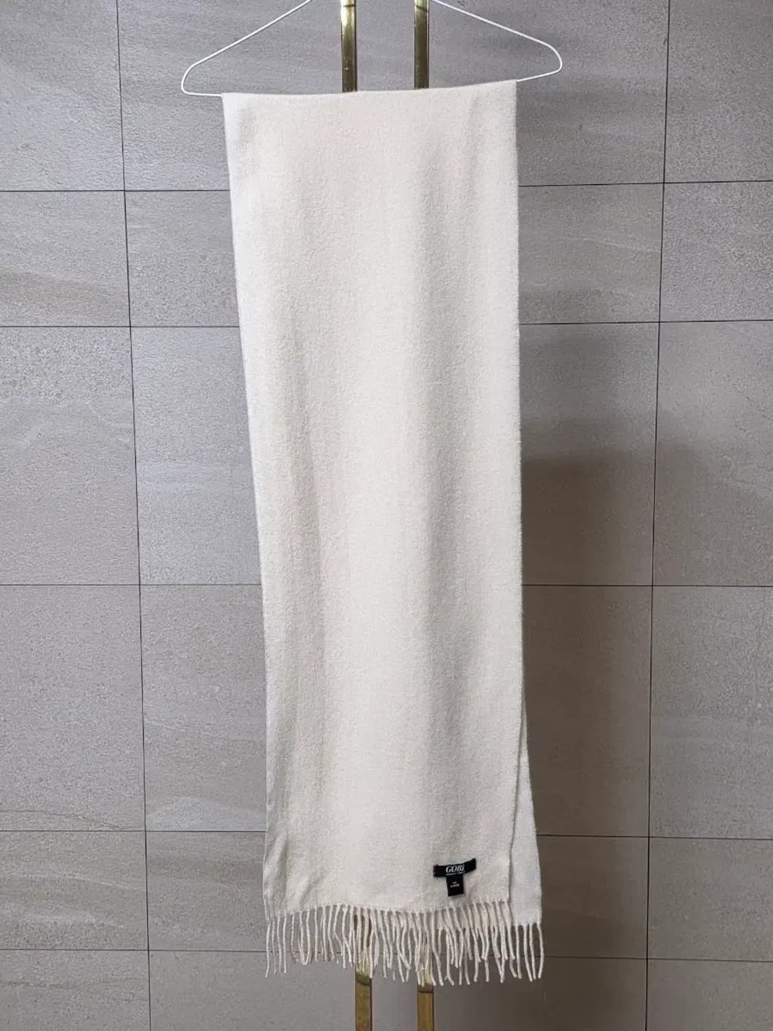 GOBI 고비 캐시미어 머플러 아이보리 상품이미지1