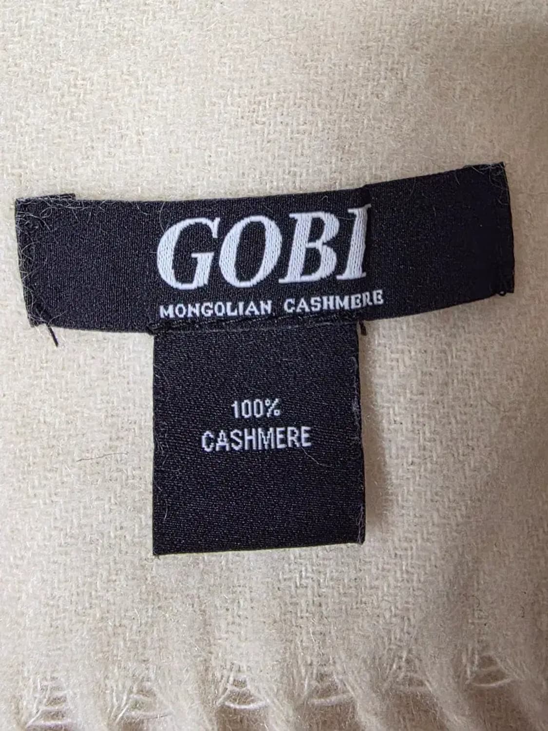 GOBI 고비 캐시미어 머플러 아이보리 상품이미지2