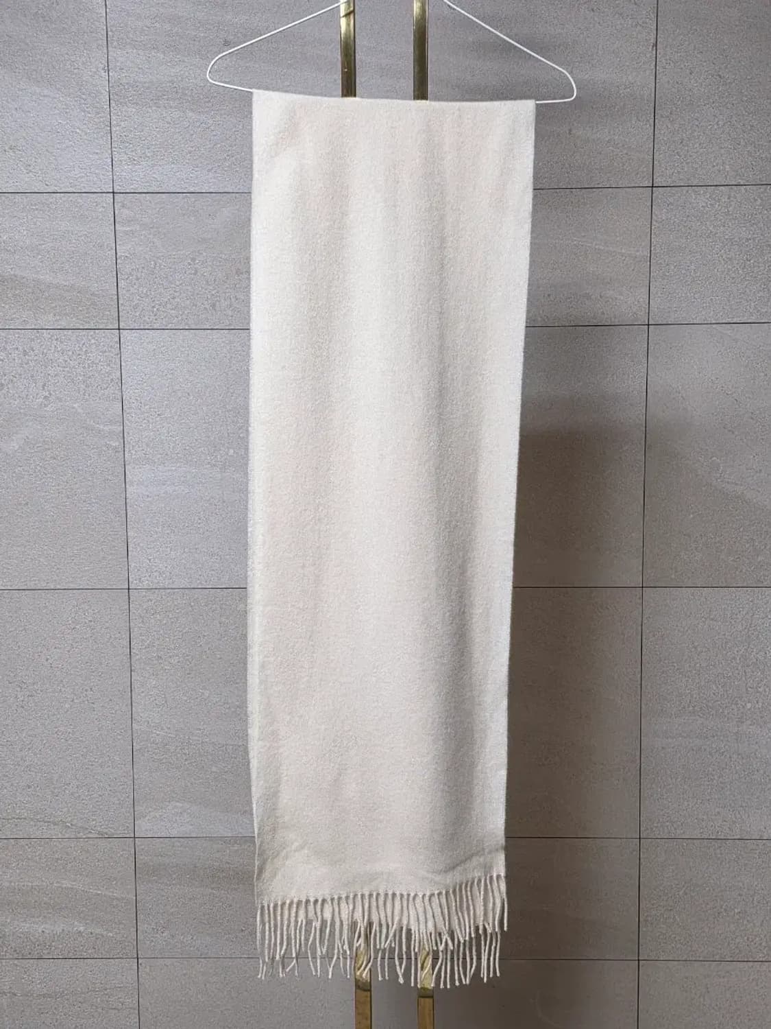 GOBI 고비 캐시미어 머플러 아이보리 상품이미지3