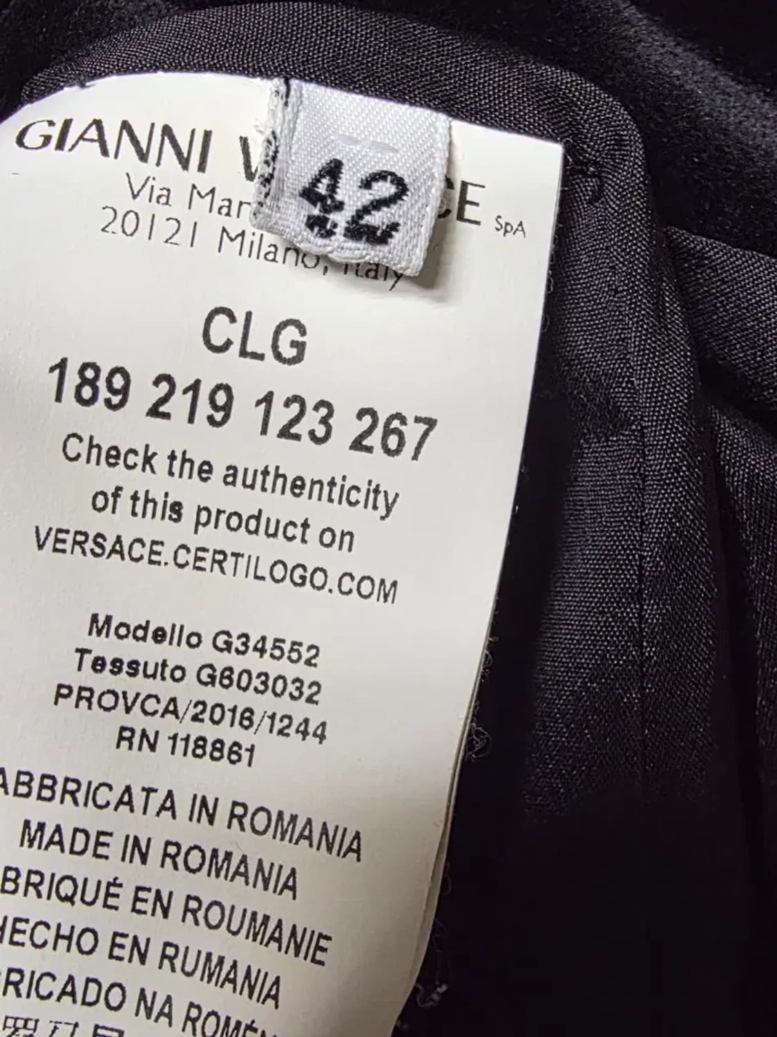 베르사체 벨벳 자켓 상품이미지3