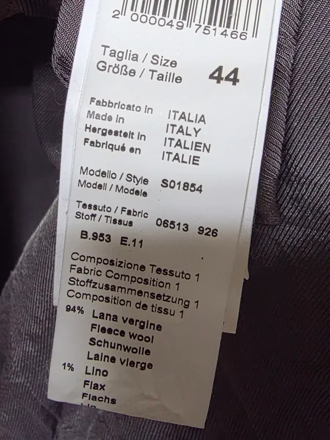 페세리코 울 자켓 상품이미지3