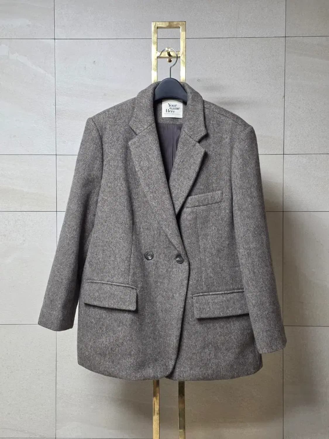 유얼네임히어 울 자켓 상품이미지1